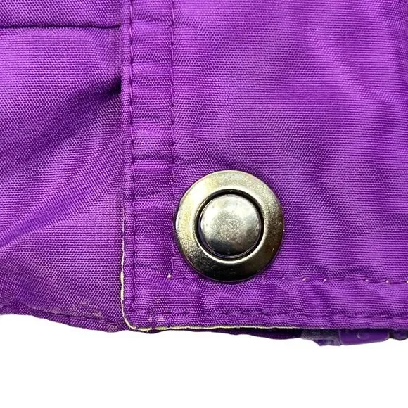 Vintage 90s Steep Slopes Ski Snow Jacket Mens L Large Skier Skiing Purple